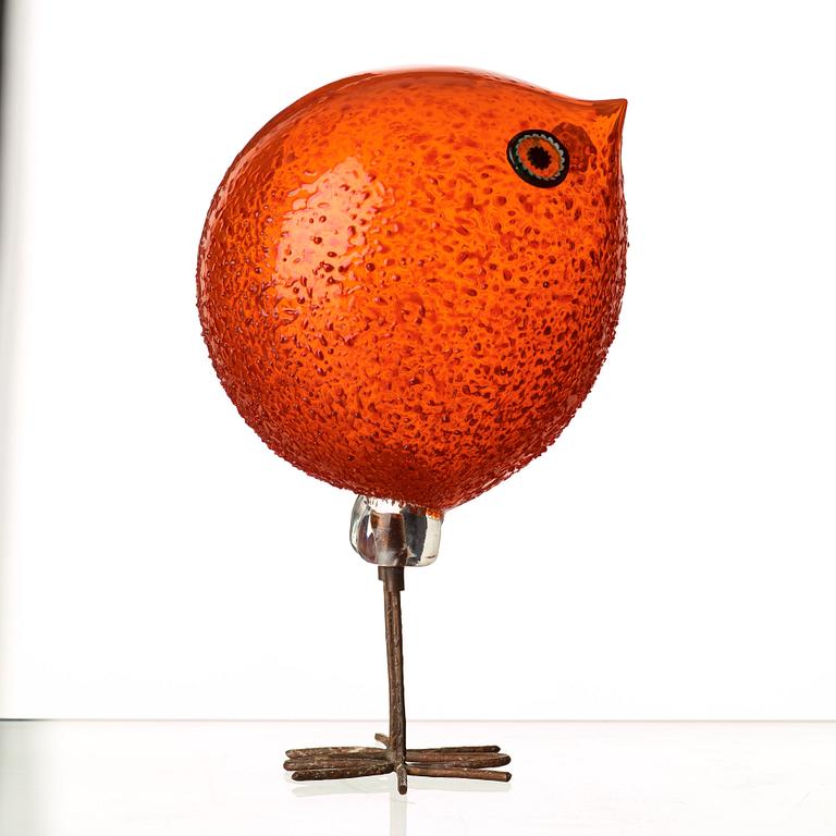 Peter Pelzel, A Peter Pelzel 'Pulcino' glass bird, Vistosi, Italy 1960's.