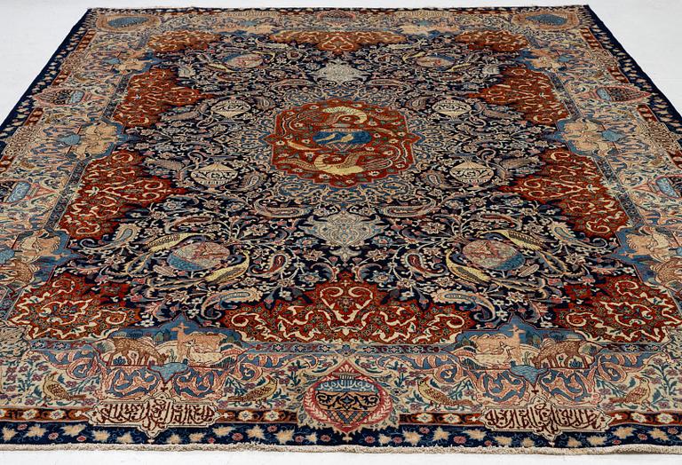 Matta, Kashmar ca 385 x 298 cm.