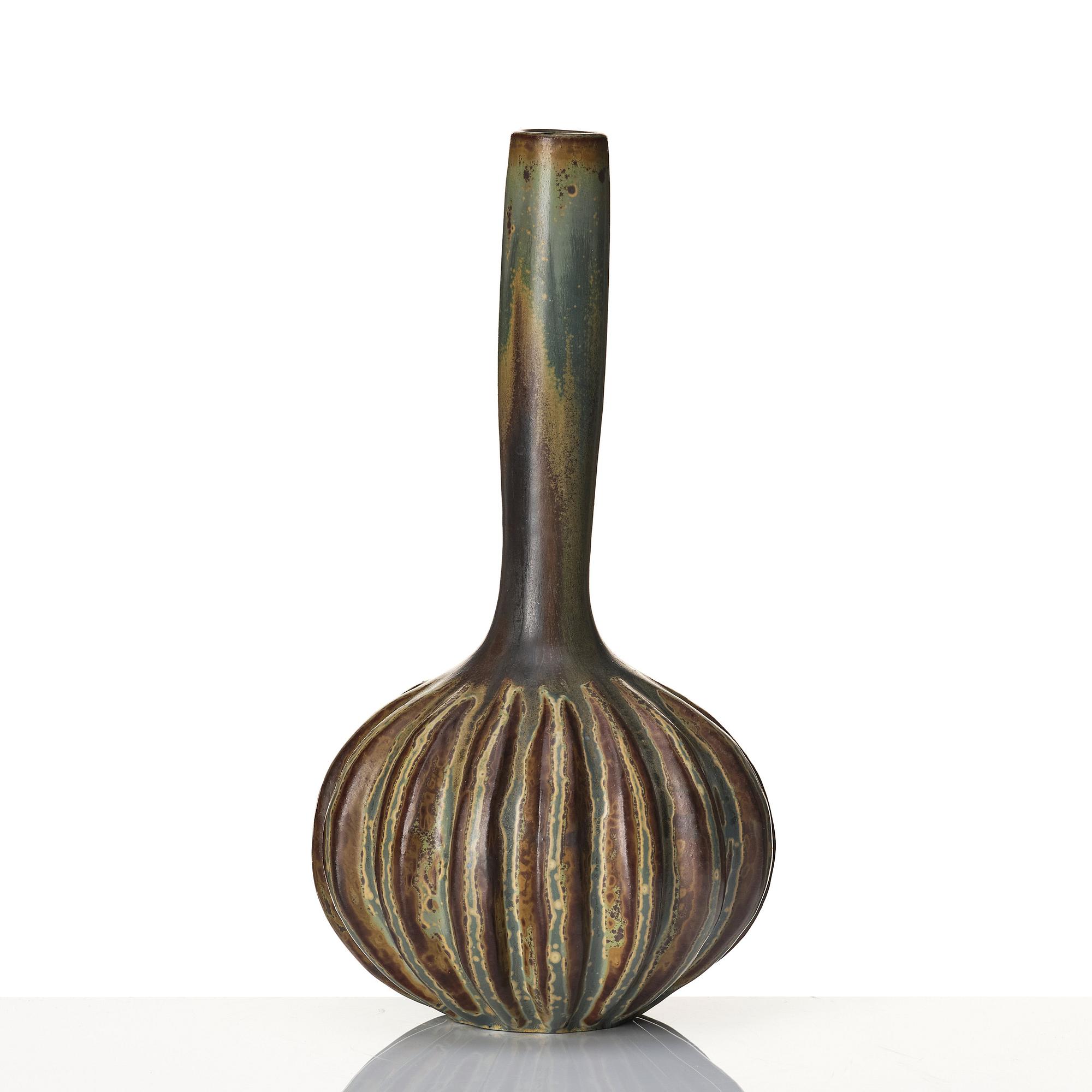 Axel Salto, a stoneware vase, Royal Copenhagen, mid 20th century.