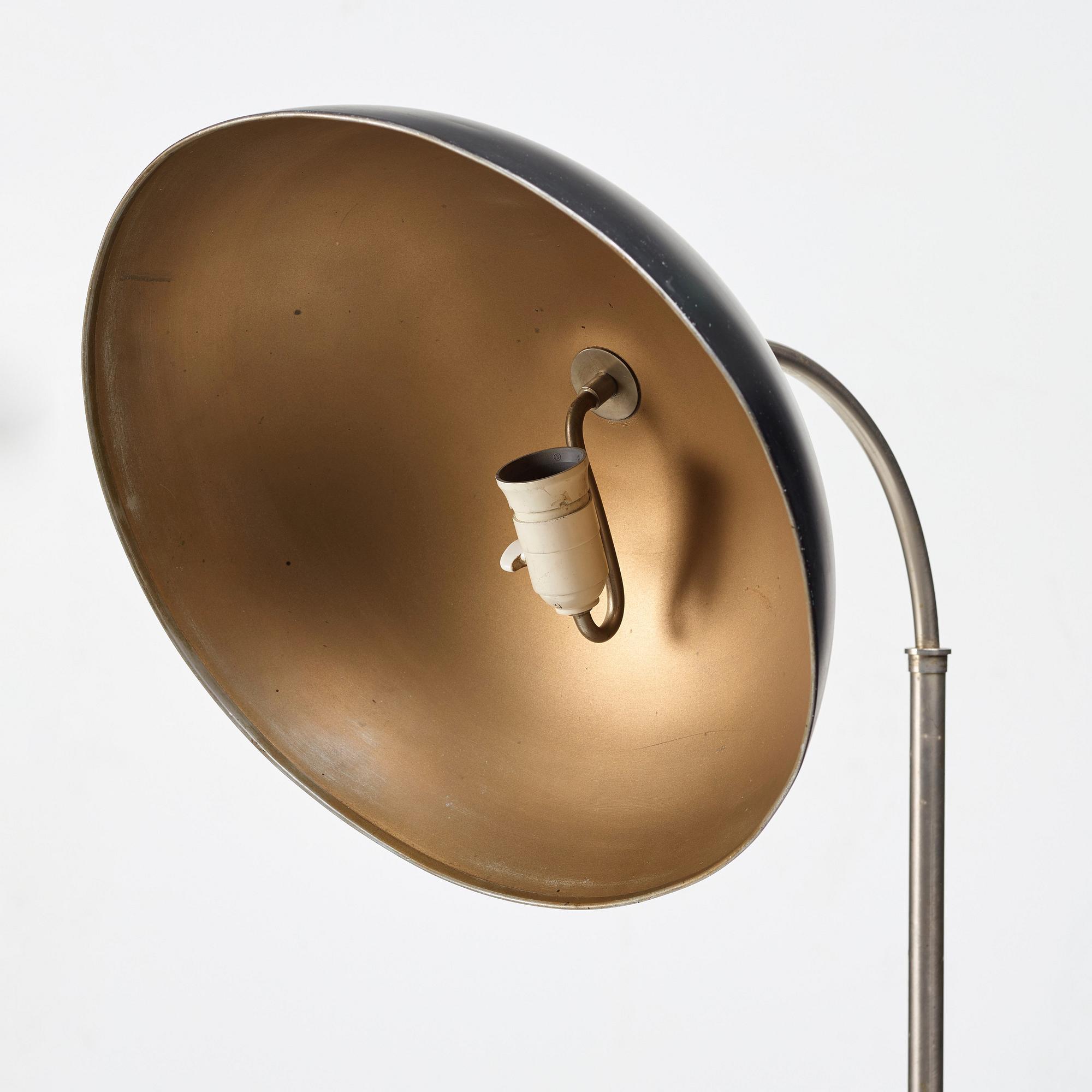 Harald Elof Notini, golvlampa, Böhlmarks lampvarufabrik, Stockholm 1930-tal.