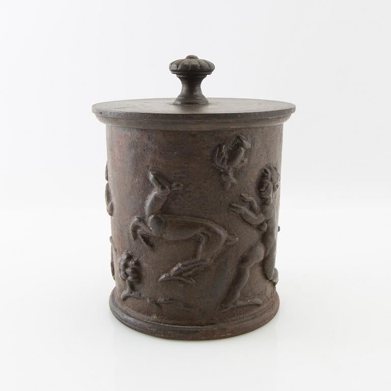Carl Elmberg, tobacco box, "Tobacco Box No. 1", Näfveqvarn's factory.