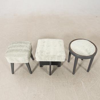 Stools 3 pcs, second half of the 20th century.