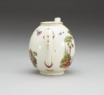 A Frankenthal tea pot, 18th Century.