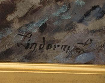 LINDORM LILJEFORS, olja på pannå, signerad.