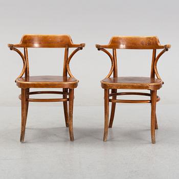 Axel Kandell, a pair of stained beech 'Cattelin' chairs, Gemla, Diö, 1948.