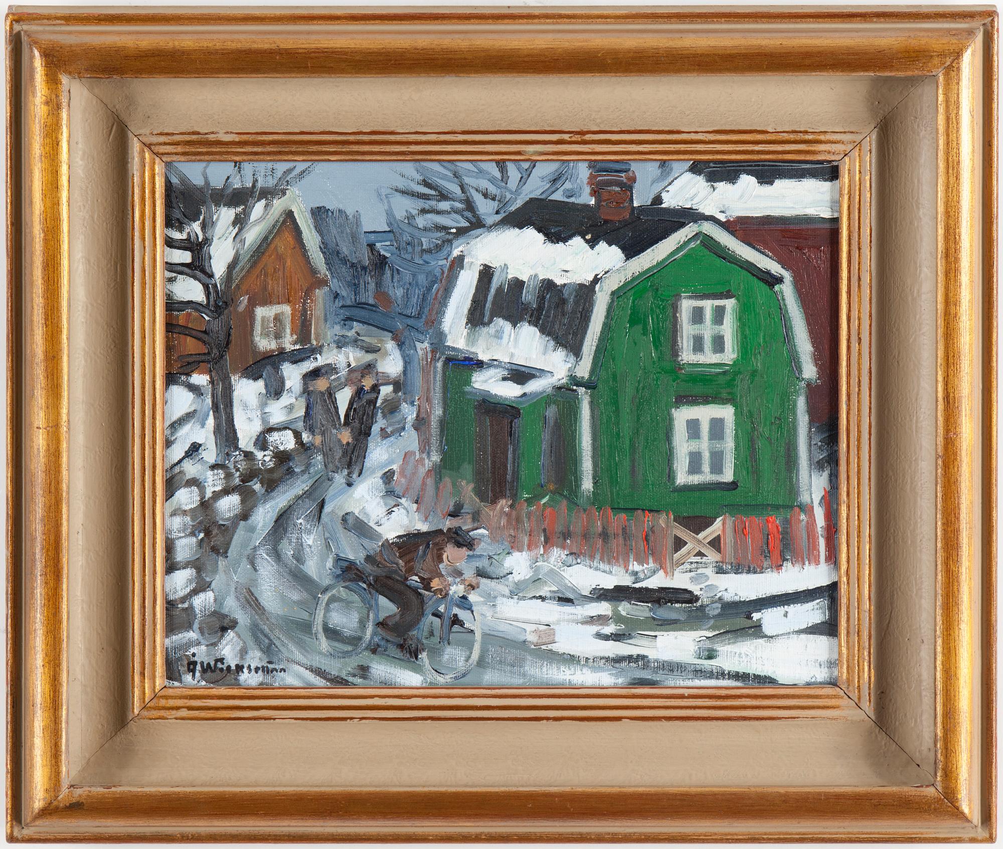 ÅKE WICKSTRÖM, olja på duk. Signerad.