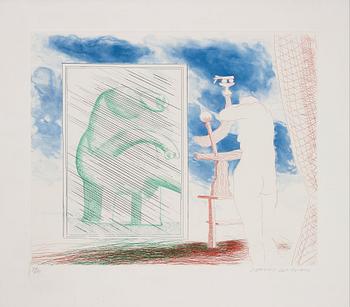 395. David Hockney, "A Picture of Ourselves" from: "The Blue Guitar".