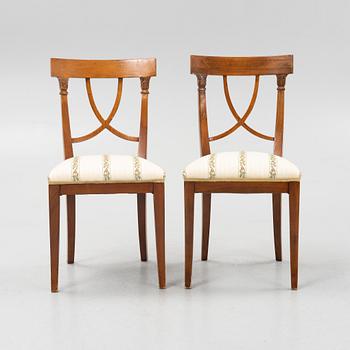 A set of eight French Directoire chairs, circa 1800.