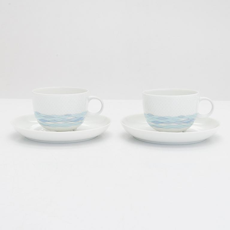 Tapio Wirkkala & Rut Bryk, a 27-piece 'Aquarius' tea/ coffee set for Rosenthal Studio-Linie, Germany 1983-84.