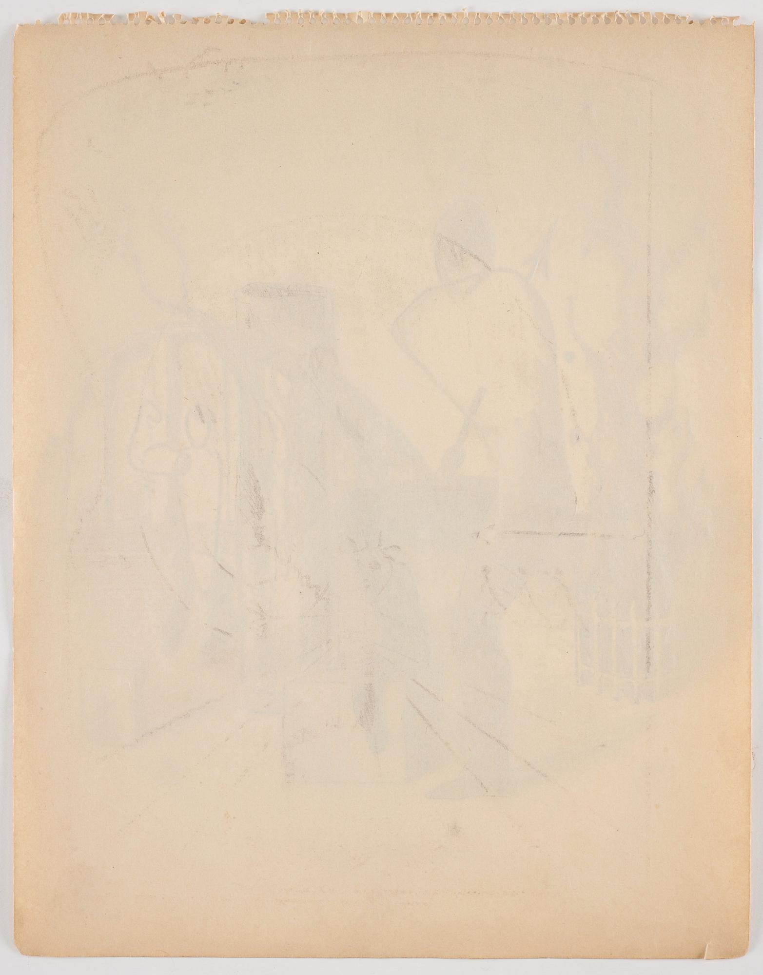 CO Hultén, "Från Croquisblock 1938, nr 10".
