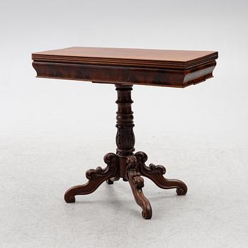 A games table, late 19th century.
