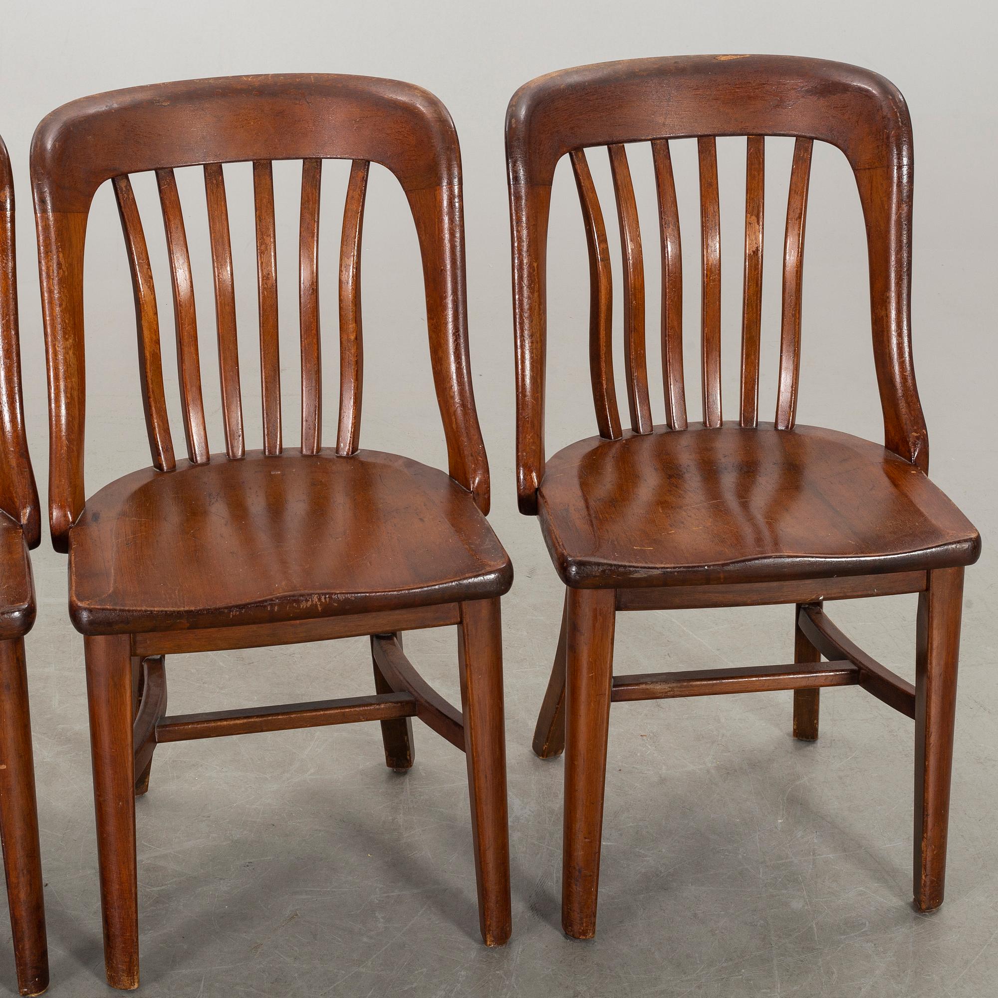 CHAIRS, 4 st, Canada, mid 20th century.