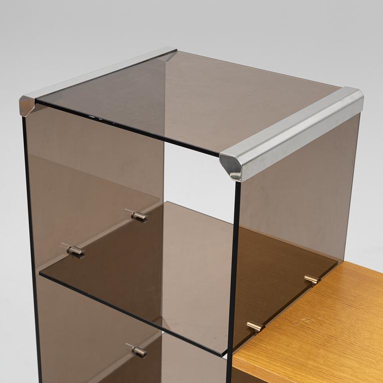 Gallotti & Radice, a glass bookcase, Italy, 1970's.