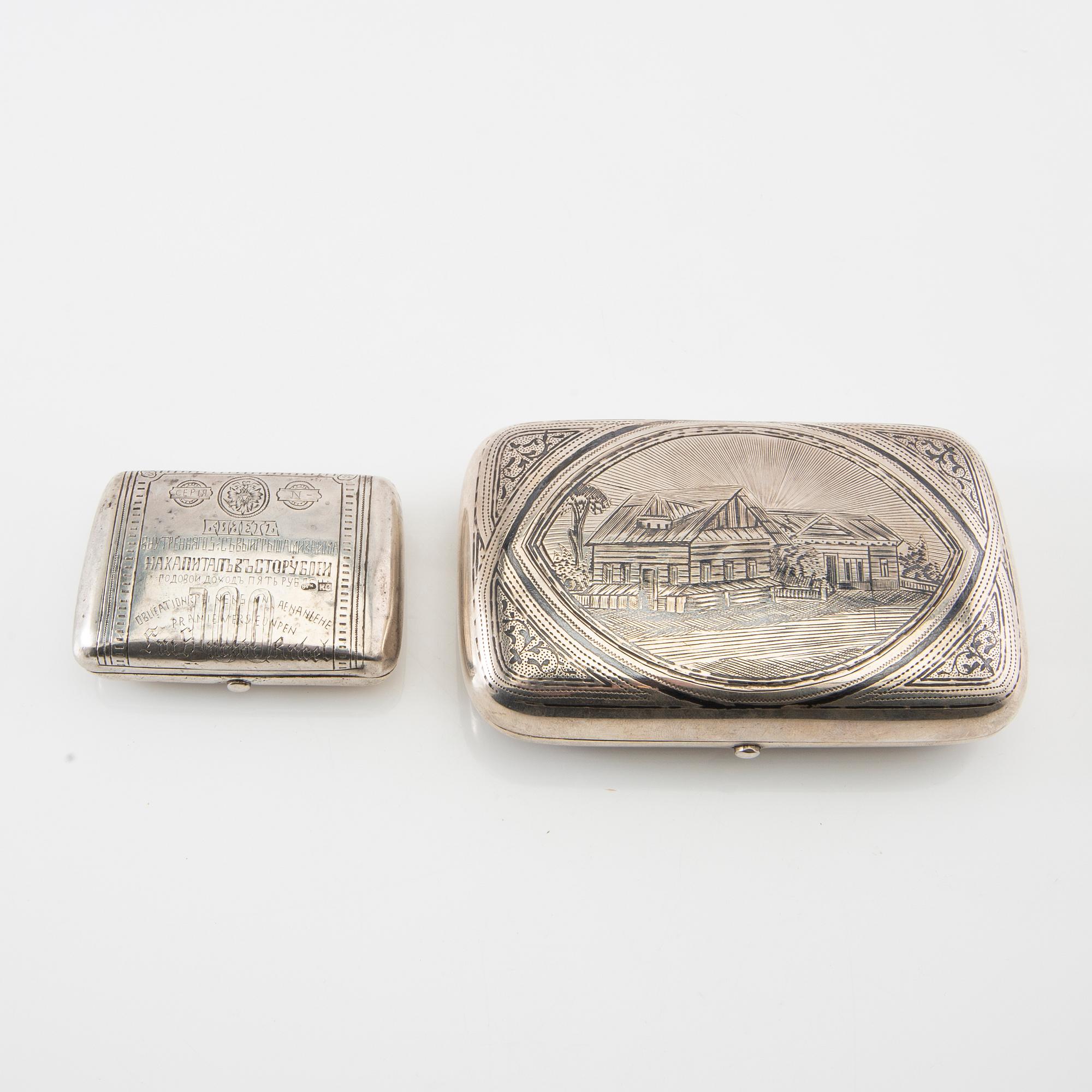 Dosor 2 st silver Moskva 1800-talets slut.