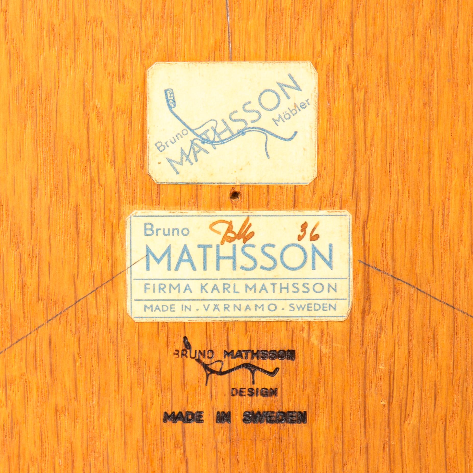 Bruno Mathsson, an 'Annika' teak and birch coffee table, Firma Karl Mathsson, Värnamo.