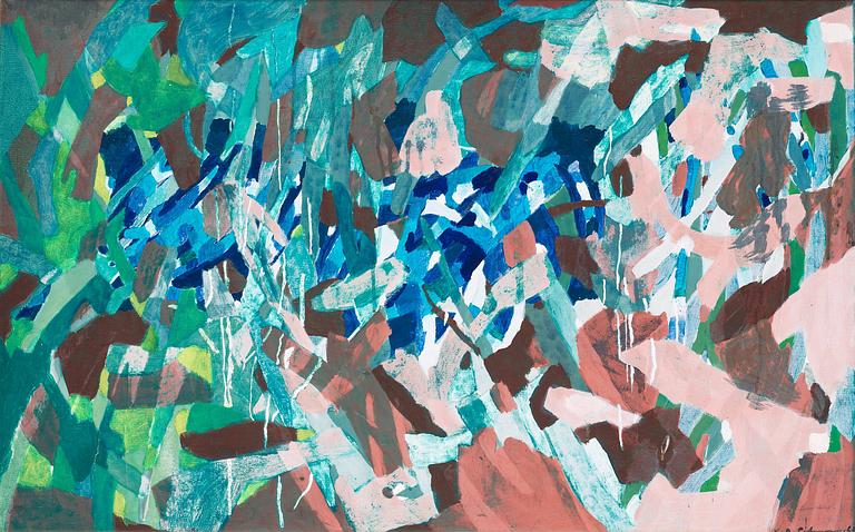 KARL AXEL PEHRSON. Akryl på duk uppfäst på pannå. Sign K.A. Pehrson o dat 1960.