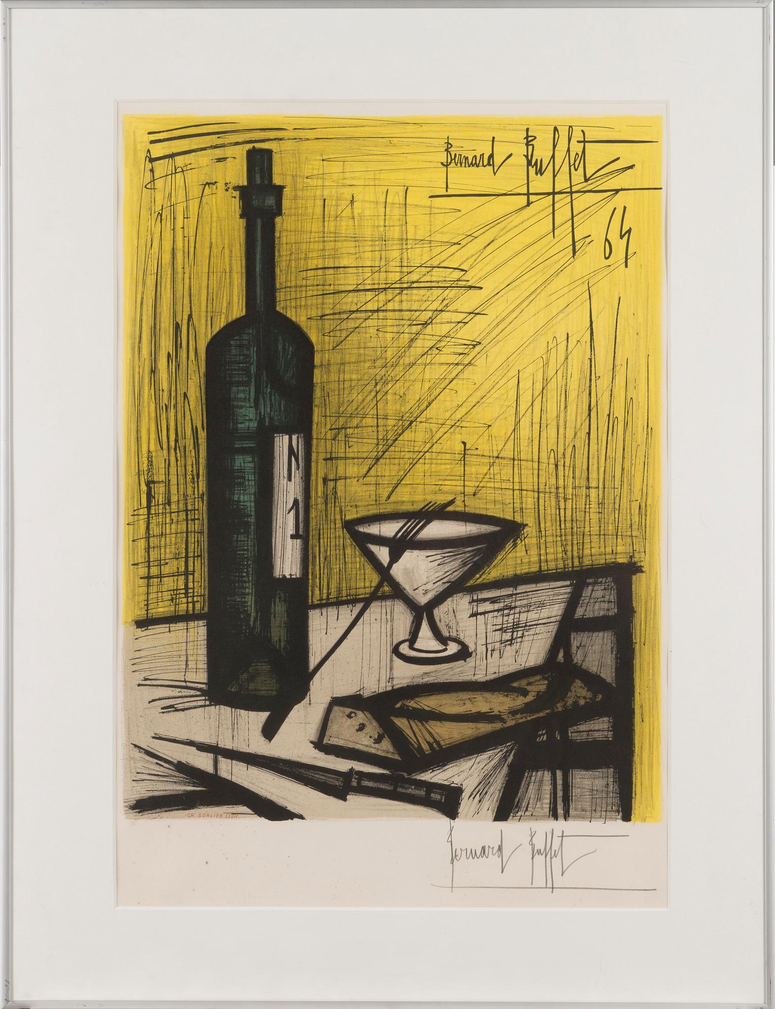 BERNARD BUFFET, serigraphy, signed and dated -64.