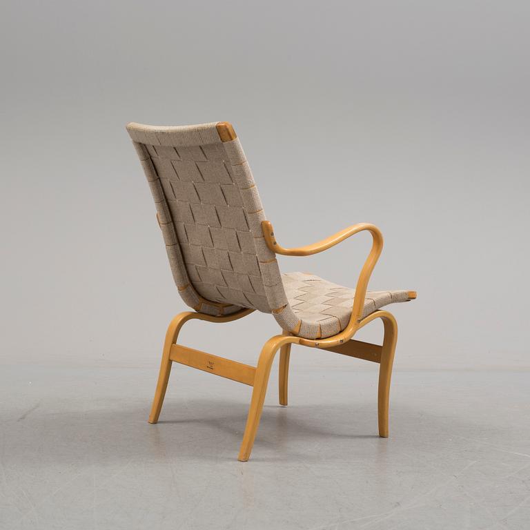 A ' Eva' easy chair by Bruno Mathsson for Firma Karl Mathsson.