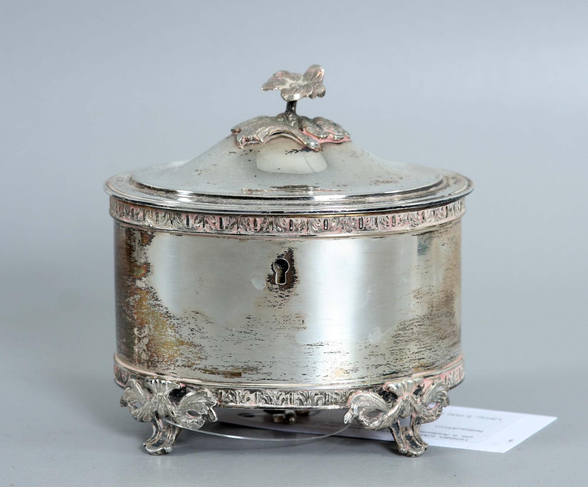KAFFESERVIS, 3 delar, silver, gustaviansk stil, K Anderson resp Oskar Westberg 1914.