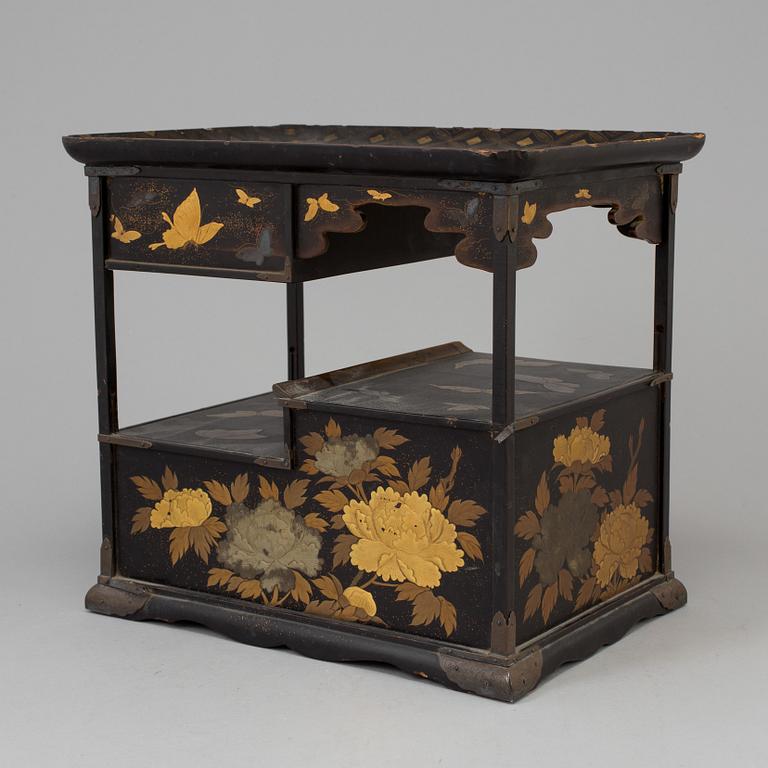 A Japanese miniture cabinet, Meiji period (1868-1912).