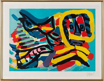 KAREL APPEL, lithograph in colours, signed, Epreuve d'artiste. - Bukowskis