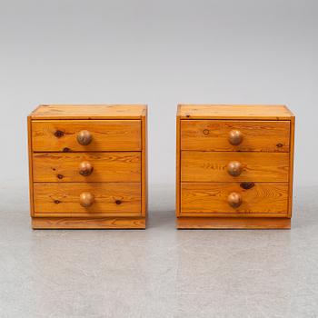 SÄNGBORD, ett par, 1900-talets andra hälft.