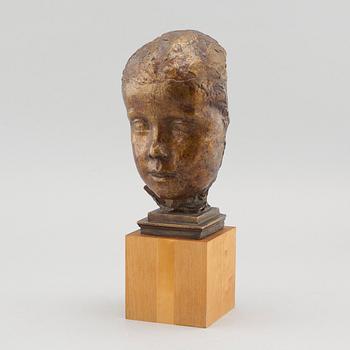 a bronze sculpture, signed and uncleared numbered 1/10?.