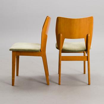 DINING TABLE, model 3006, Asko and CHAIRS, pcs designed Olavi Lieto, Asko 1950s.
