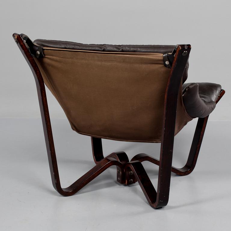 FÅTÖLJ, "Falcon chair", Sigurd Russel, Vatne möbler, Norge, 1970-tal.