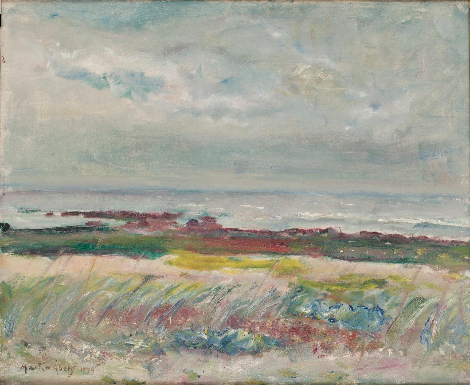 Martin Åberg, "Sommardis över havet", Strandbild från Torekov.