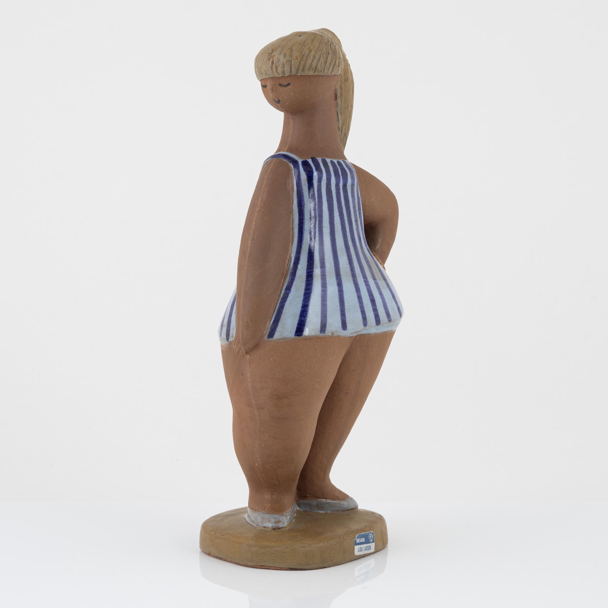 Lisa Larson, figurin, "Dora", ur serien "ABC-flickorna", Gustavsberg.