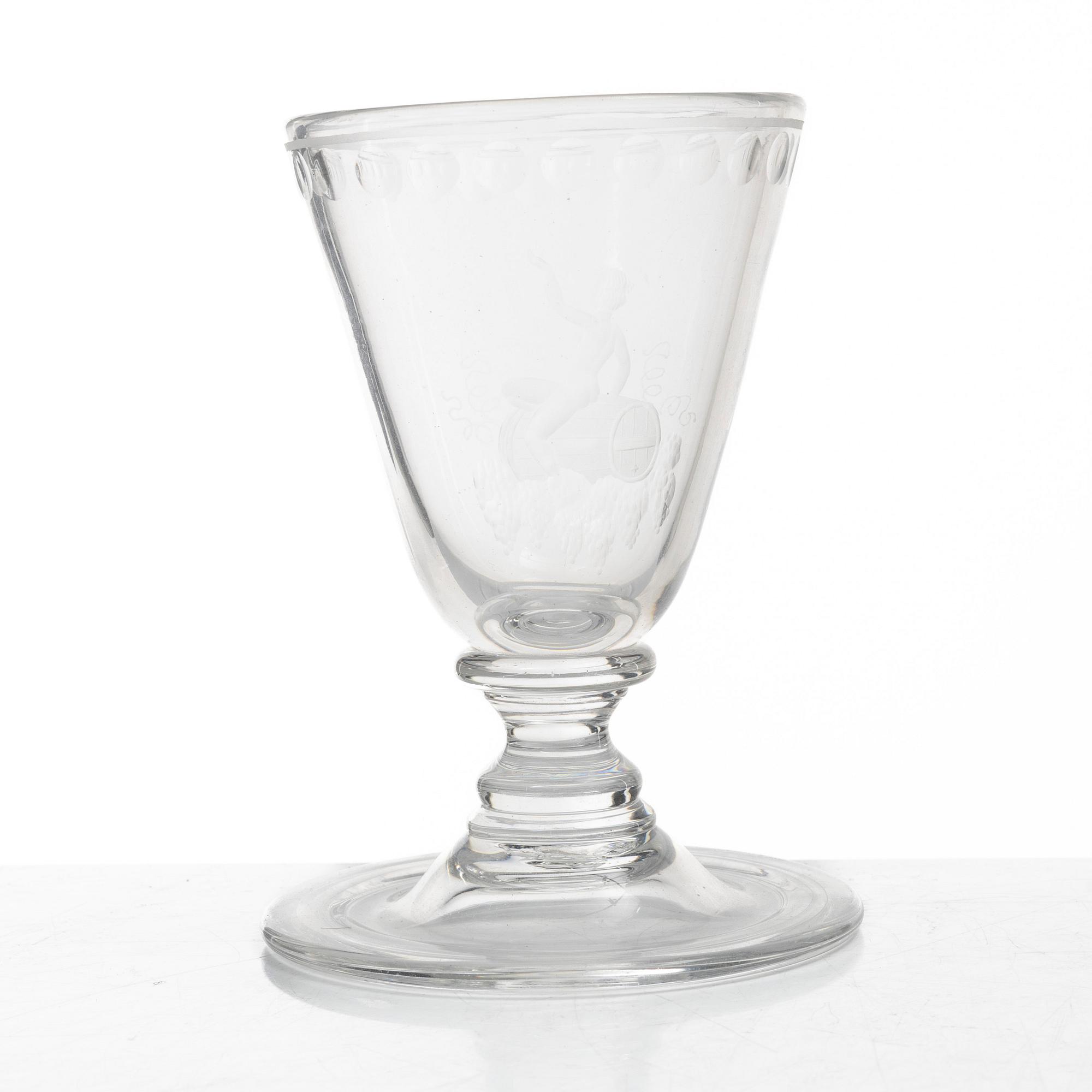 21 wine glasses from Glössner & co, Sweden, mid20th century.