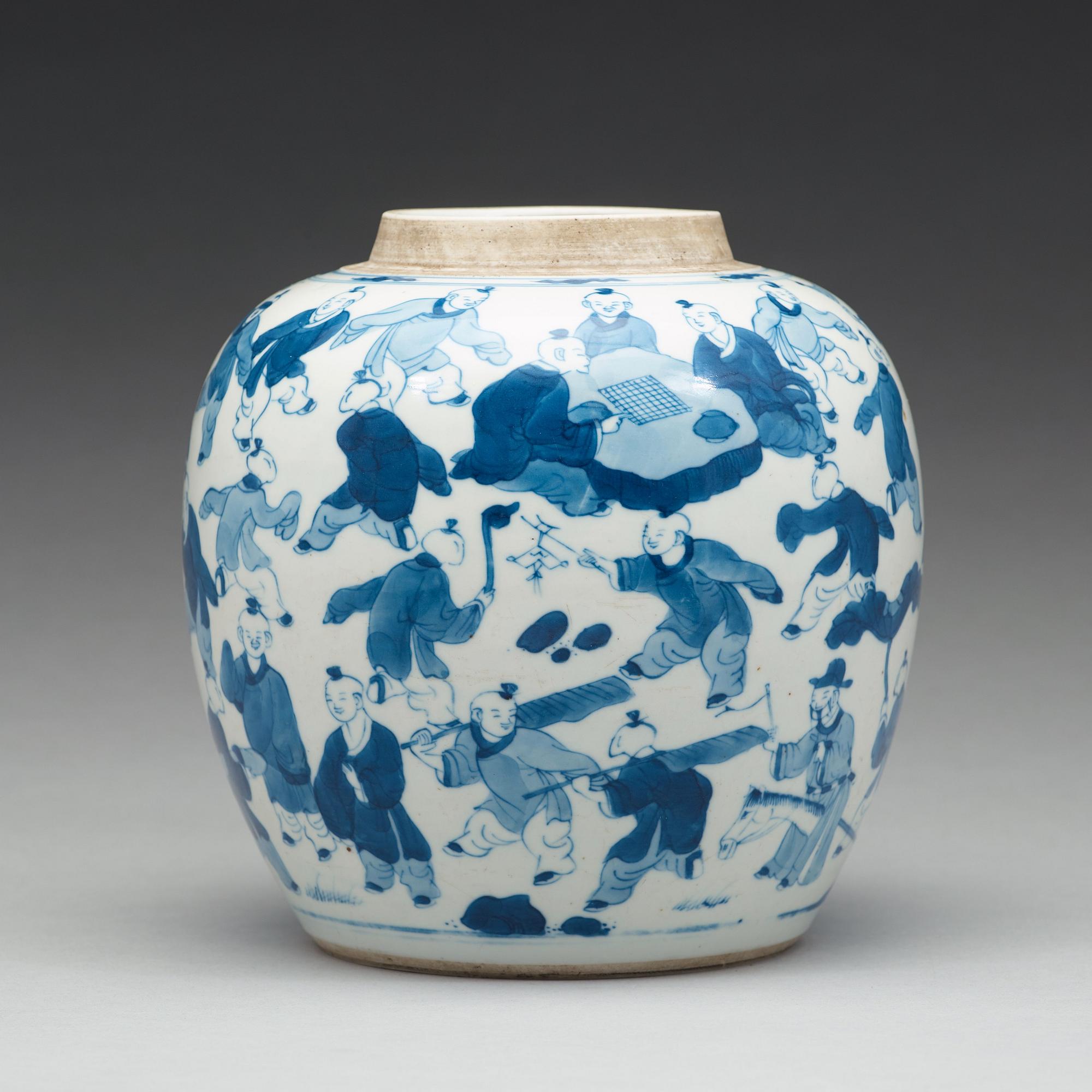 BOJAN, porslin. Qingdynastin, 1700-tal.
