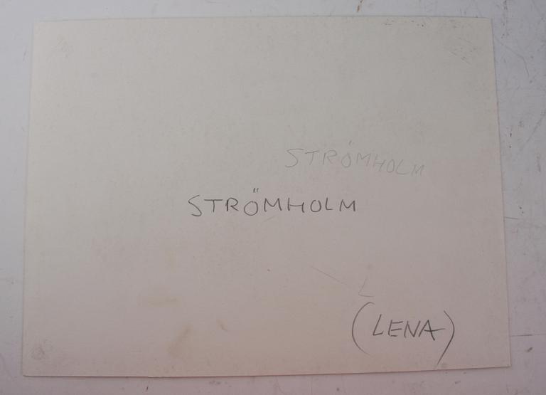 STRÖMHOLM, CHRISTER, foton, 1+1 st, varav ett vintage och sign. Kopia medföljer.