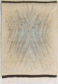 Irmeli Grönblom, a Finnish rya rug for Taidekutomo Laura Korpikaivo-Tamminen. Circa 160x115 cm.