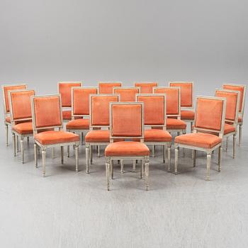 STOLAR, 16 st, Gustaviansk stil, 1900-talets andra hälft.