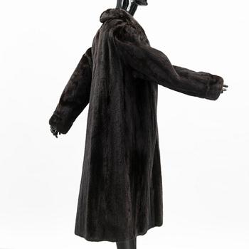 A SAGA MINK FUR COAT.