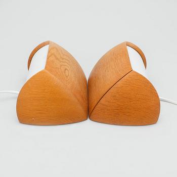 SÄNGLAMPOR, ett par, Uno och Östen Christiansson för Luxus, 1960-tal.