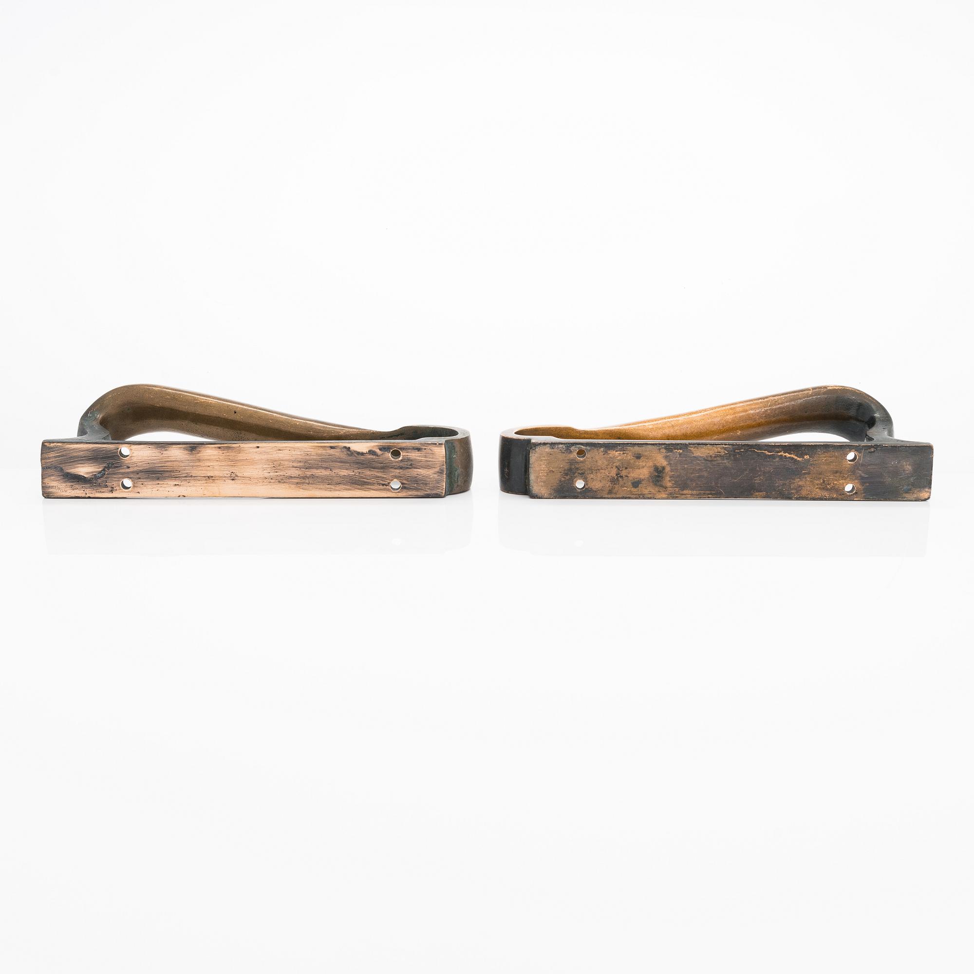 Alvar Aalto, a pair of door handles for Valaistustyö.