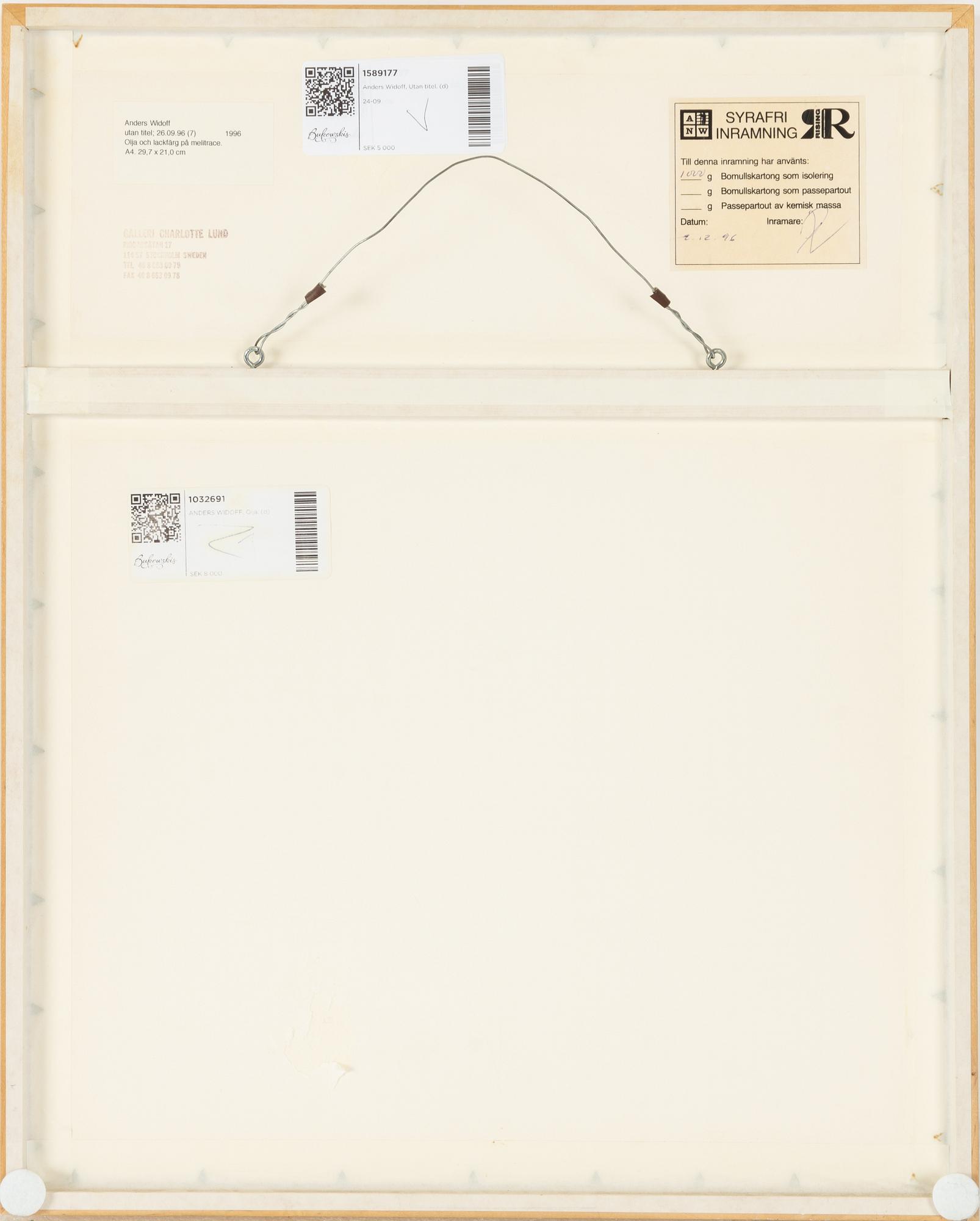 Anders Widoff, Utan titel.