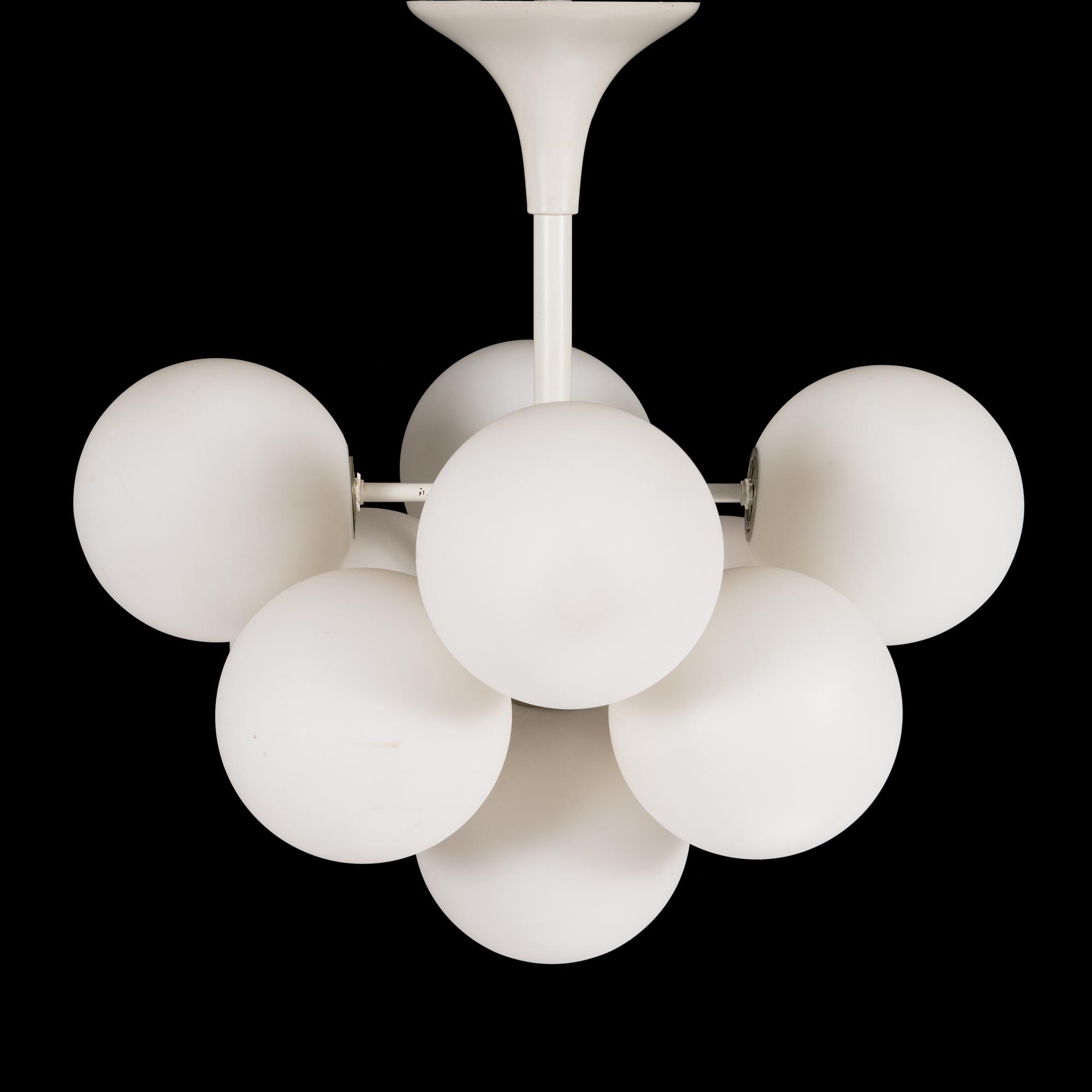 Max Bill, taklampa, 'Sputnik' modell för Temde, Schweiz 1960/1970-tal.