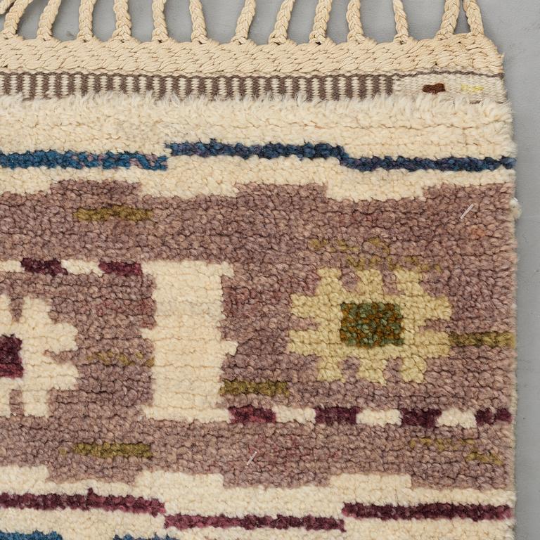 Märta Måås-Fjetterström, Matto, "Ängarna", knotted pile, ca 246,5-248,5 x 176-178 cm, signed AB MMF.