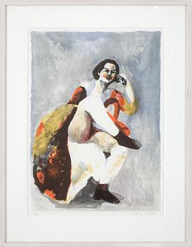 Cecilia Sikström · CECILIA SIKSTRÖM, färglitografi, signerad och numrerad 32/90.
