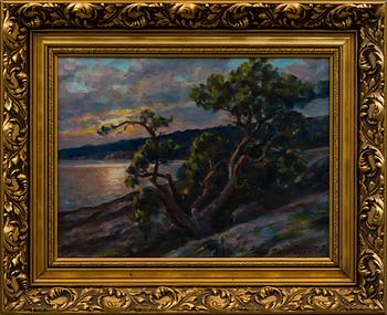 INA SJÖSTRÖM, olja på duk, signerad.