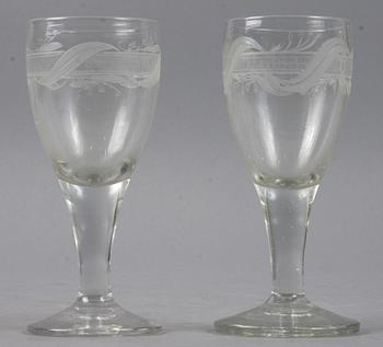 GLAS, ett par, 1800-talets första hälft.