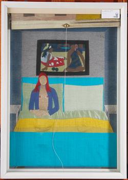 BECK-FRIIS, WIBEKE. Applikation på tyg. Sign WBF.