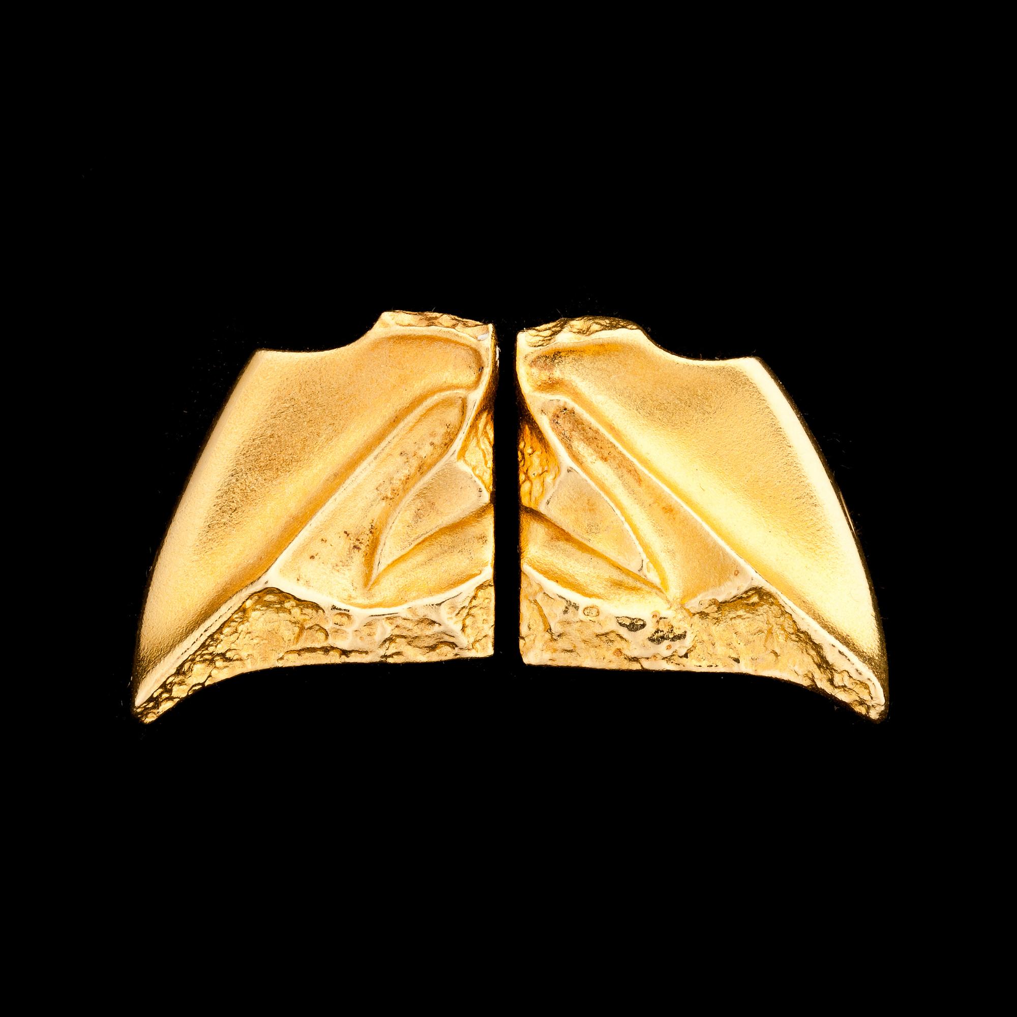 ÖRHÄNGEN, ett par. 18k. Lapponia, Finland, 1990. Vikt ca 10g.