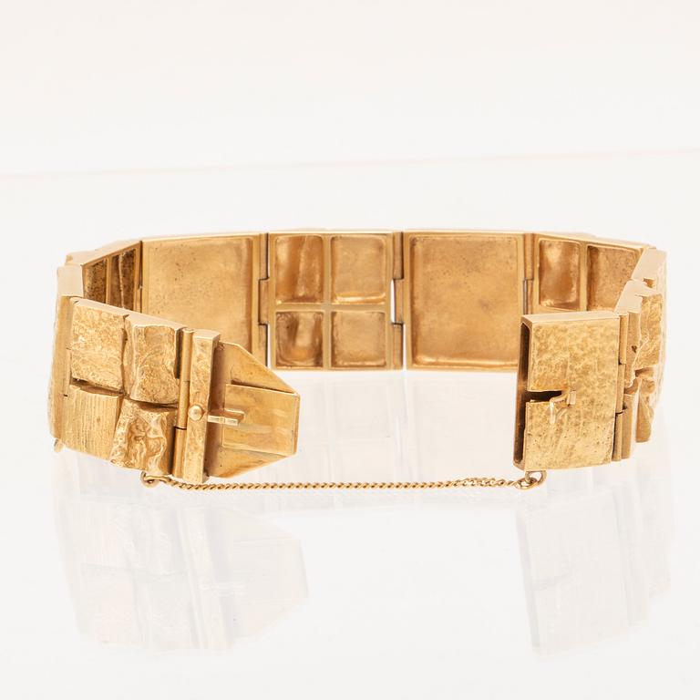 Björn Weckström, armband "Neliönmuodot/Quadrate forms", 18K guld, Lapponia.