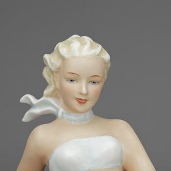FIGURIN, porslin, Art déco, 1920/30.
