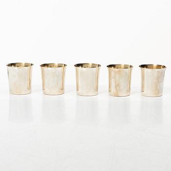 Tore Eldh, Five silver cups, Cesons Guldvaru, Gothenburg 1973.